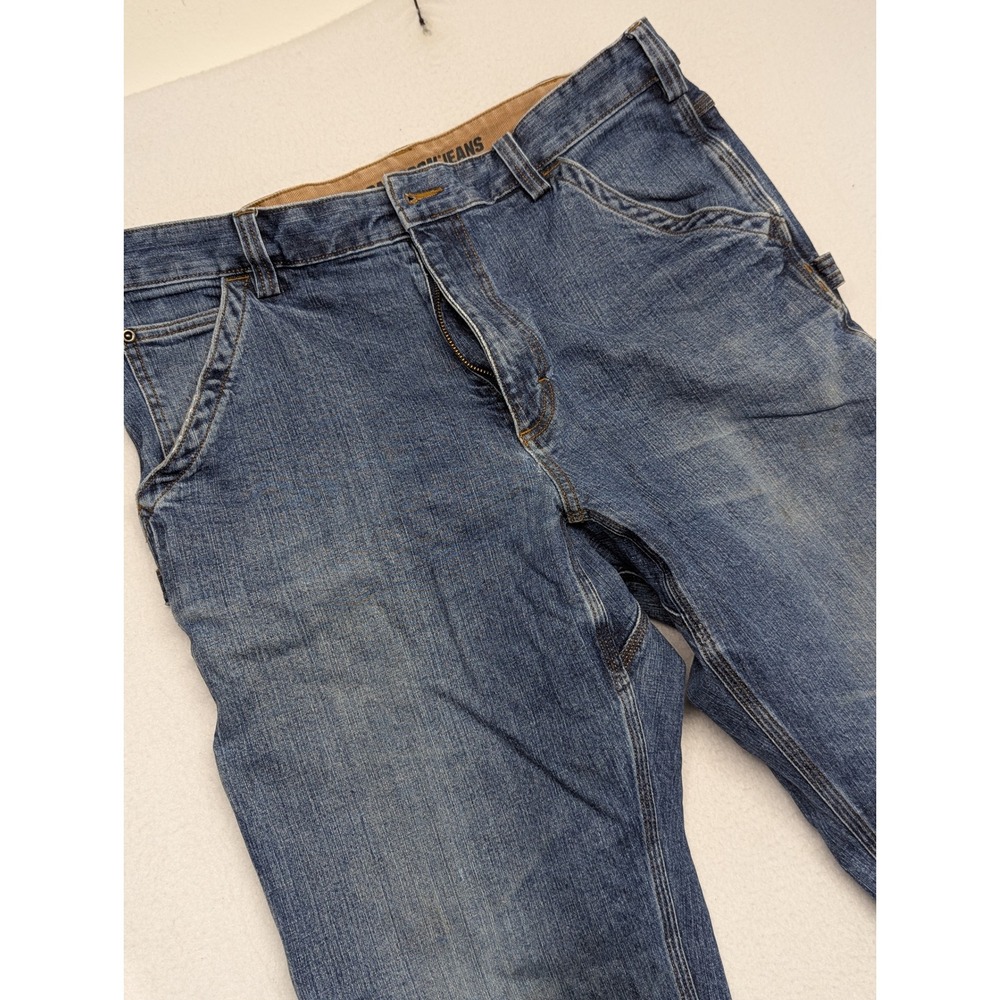 Duluth Trading Co Flex Ballroom Jeans Mens Relaxed Carpenter Denim Work Wear